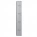 Phoenix PL Series 1 Column 1 Door Personal Locker Grey Body Red Door with Key Lock PL1130GRK 