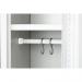 Phoenix PL Series 1 Column 1 Door Personal Locker Grey Body Red Door with Key Lock PL1130GRK 