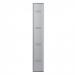 Phoenix PL Series 1 Column 2 Door Personal Locker in Grey with Key Locks PL1230GGK 