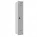 Phoenix PL Series 1 Column 1 Door Personal locker in Grey with Combination Lock PL1130GGC 