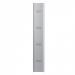 Phoenix PL Series 1 Column 1 Door Personal Locker Grey Body Blue Door with Combination Lock PL1130GBC 