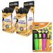 Bic Cristal Ballpoint Pen 1.0mm Tip 0.32mm Line Black (Pack 50) x 2 PLUS FREE Bic Highlighter Pen with Clip Chisel Tip 1.7-4.8mm Assorted Colours (Pac 61970XX