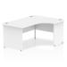 Impulse 1600mm Right Crescent Desk White Top Panel End Leg I000410 61975DY