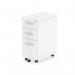 Impulse 3 Drawer Narrow Under Desk Pedestal White I001655 62087DY