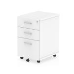 Impulse 3 Drawer Under Desk Pedestal White I001654 62101DY