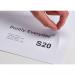 Purely Everyday A4 Single Integrated Label S20 One Integral Hotmelt Label 160 x 105mm White (Pack 1000) 62117SM