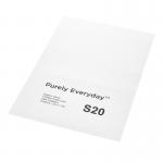 Purely Everyday A4 Single Integrated Label S20 One Integral Hotmelt Label 160 x 105mm White (Pack 1000) 62117SM