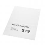 Purely Everyday A4 Single Integrated Label S19 Perforated One Integral Hotmelt Label 160 x 105mm White (Pack 1000) 62124SM