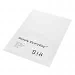 Purely Everyday A4 Single Integrated Label S18 One Integral Hotmelt Label 164 x 120mm White (Pack 1000) 62138SM