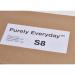 Purely Everyday A4 Single Integrated Label S8 One Integral Hotmelt Label Perforated 190 x 90mm White (Pack 1000) 62159SM