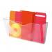 Deflecto A4 Landscape Antimicrobial Wall Pocket Literature File Crystal - CP074STCRY 62166DF