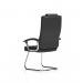 Moore Deluxe Soft Bonded Leather Cantilever Visitor Chair with Arms Black - KC0152 62269DY