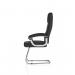 Moore Deluxe Soft Bonded Leather Cantilever Visitor Chair with Arms Black - KC0152 62269DY