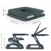 Leitz Ergo Height Adjustable Multi-angle Laptop Stand Dark Grey - 64240089 62383AC