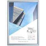 Photo Album Co Inspire for Business Poster/Photo Snap Frame A2 Aluminium Frame Plastic Front Silver - SNAPA2S 62497PA