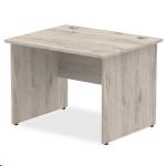 Impulse 1000 x 800mm Straight Desk Grey Oak Top Panel End Leg I003083 62500DY