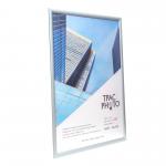 Photo Album Co Inspire for Business Poster/Photo Snap Frame A1 Aluminium Frame Plastic Front Silver - SNAPA1S 62504PA