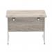 Impulse 1000 x 800mm Straight Desk Grey Oak Top Silver Cantilever Leg I003789 62507DY