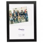 Hampton Frames Kent 20mm A4 Wood Frame Glass Black KENTA4GL 62518PA