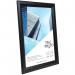 Hampton Frames A4 Non Glass Frame Black Aluminium SNAPA4BLK 62539PA