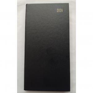 ValueX Slim Pocket Diary Week ToView 2026 Black - BUSSLIM1 Black