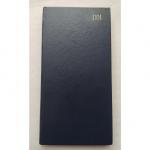 The photo shows a sleek and modern ValueX Slim Pocket Diary in a vibrant blue color. The compact size and week-to-view layout make it perfect for busy individuals to stay organized. The cover features the brands logo in bold letters, adding a touch of sophistication.