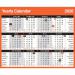 The image shows a ValueX Calendar, specifically the Year To View 2026 version. The calendar appears to have a traditional layout with 12 months displayed in a grid, surrounded by a black border. The white background is accented with blue and red font, making it easy to read. The top of the calendar reads 2026 and the bottom reads Year To View. Overall, it appears to be a simple yet functional calendar for planning and organizing the year ahead.