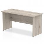 Impulse 1400 x 600mm Straight Desk Grey Oak Top Panel End Leg I003088 62801DY