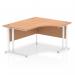 Impulse 1400mm Right Crescent Desk Oak Top White Cantilever Leg I003839 63130DY