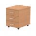 Impulse 3 Drawer Mobile Pedestal Oak I000773 63326DY