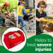 Emergency Trauma Kit in Red Emergency Bag - K169 63342FA