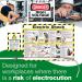 Electric Shock Rescue Hook with Poster and Sign - Q6011 63384FA