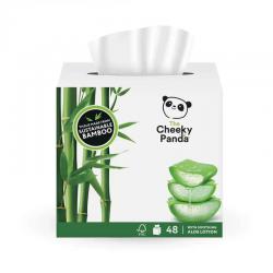 Cheeky Panda Sustainable Plastic-Free Bamboo 4ply Balsam Tissue Cube (Pack 48 Tissues) - BALSCUBT4P 63454CY