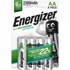 Energizer Rechargeable Extreme AA Battery 2300mAh Pack 4 - 416893