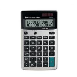 Cheap Stationery Supply of Texas Instruments TI-5018 SV 12 Digit Desktop Calculator Silver 5018/FBL/12E1 63960TX Office Statationery