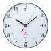 The Alba Wall Clock features a sleek black design with a 250mm diameter. Its modern appearance adds a touch of elegance to any room, and its reliable timekeeping makes it a practical addition to any home or office space. The Alba logo is prominently displayed on the clock face.