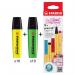 BOSS ORIGINAL Highlighter Yellow (Pack 10)+Green (Pack 10) + POINT 88 Fineliner Zigzag Card Assorted Colours (Pack 18) - 702410+7033+88185 64021XX
