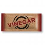 The image shows a pack of 200 vinegar sachets labeled as Condiments ValueX. The sachets are neatly arranged in rows, each one bearing the brands logo and all the necessary information. The vinegar inside is a golden brown color, giving a sense of freshness and quality. Overall, the image exudes simplicity and convenience for everyday use.