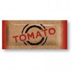 The picture captures a pack of 200 Condiments ValueX Tomato Sauce Sachets, neatly arranged and sealed. The bright red packaging stands out against a white background, with the brand and product name clearly displayed. Each sachet features a convenient pull tab for easy opening.