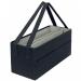 The image shows a large, compact work bag designed by ACCO Brands with a Leitz Ergo Fabric ergonomic design. The bag features a hot desking functionality and is perfect for storing and organizing items while on the go.