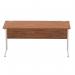 Impulse 1600 x 800mm Straight Desk Walnut Top Silver Cantilever Leg I000329 64775DY