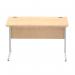 Impulse 1200 x 800mm Straight Desk Maple Top Silver Cantilever Leg I000349 64789DY