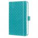 The Sigel Slim Diaries Sigel Jolie Diary 2026 A6 is a compact and stylish planner in aqua green. Its week-to-view format allows for easy organization and planning. It features a slim design and high-quality materials, making it both functional and aesthetically pleasing.