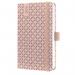 The photo shows a compact and stylish Sigel Slim Diary, the Jolie Diary, with a beautiful pearl rose hardcover. Its A6 size makes it perfect for on-the-go note-taking and planning. The subtle shimmer of the cover adds an elegant touch.