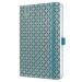 This photograph shows a beautiful Sigel Jolie diary for the year 2026. The cover features a stunning ocean blue color, and the diary is labeled as a week-to-view diary, perfect for staying organized and on top of appointments.