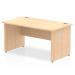 Impulse 1400 x 800mm Straight Desk Maple Top Panel End Leg I000438 64852DY