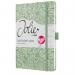 Sigel Jolie Diary 2026 A5 Week To View Green Monstera - J6353 64868SG