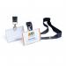 Durable CLICK FOLD Name Tag Badge Holders made from 70% Recycled PP with Lanyard & Inserts 54x90mm Clear (Pack 10) - 821719 65092DR