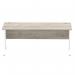 Impulse 1800 x 800mm Straight Desk Grey Oak Top White Cable Managed Leg I003113 65153DY