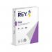 The picture shows a white box with the brand name Sylvamo and Copy & Printer Paper written on it. Inside the box are 10 reams of A4 sized paper, all white and 80gsm thick. The paper is FSC certified and each ream has the label Rey Copy Paper on it. The product code is RYCFS080X419x2 65225XX.
